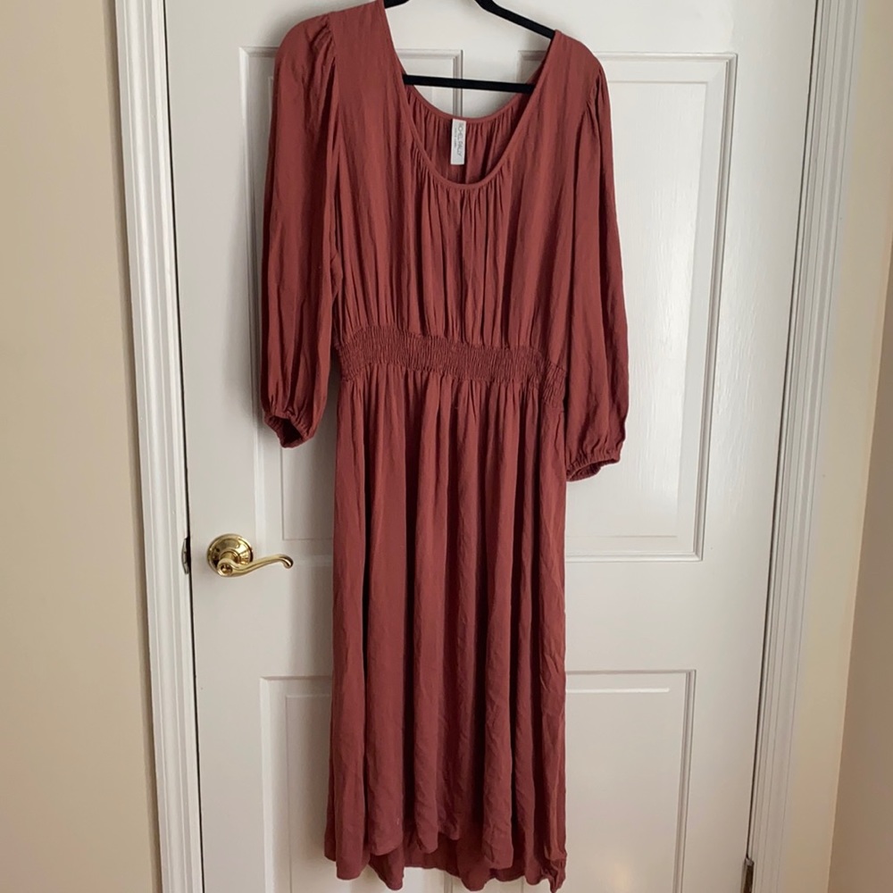 Rachel Pally white label 1X rust color dress